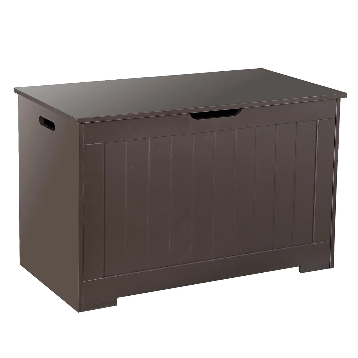 30'' Wooden Storage Chest Organizer with Safety Hinged Lid T5689