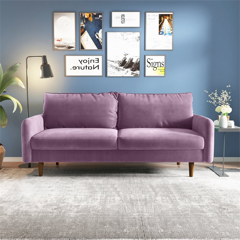Purple Velvet Sofa I63028