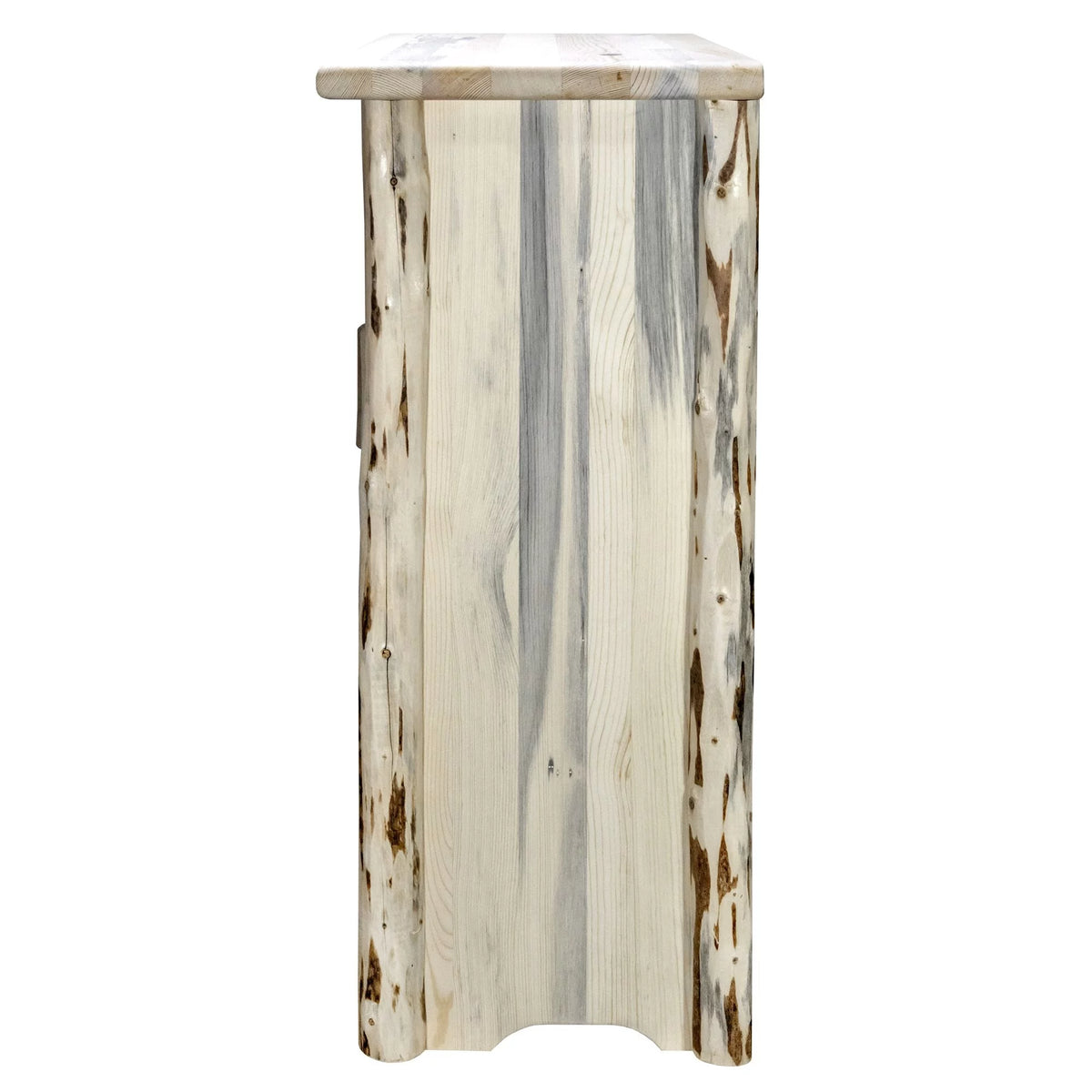 Accent Cabinet with Laser Engraved Pine Design W18815