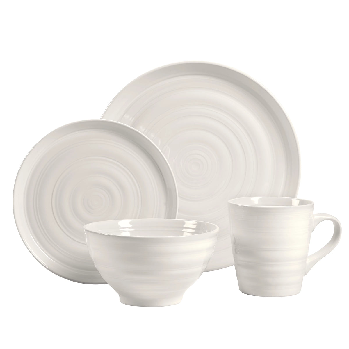 16-Piece White Dinnerware Set V8067