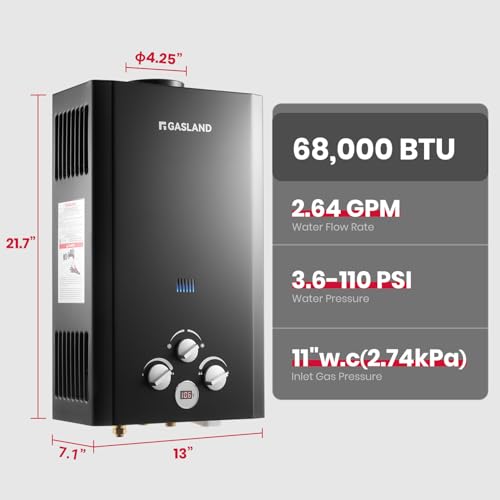 1.58GPM 6L Portable Gas Water Heater N72236