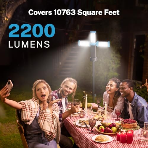 Rechargeable 10000mAh 2200 Lumens Dimmable Camping Light with Stand W152