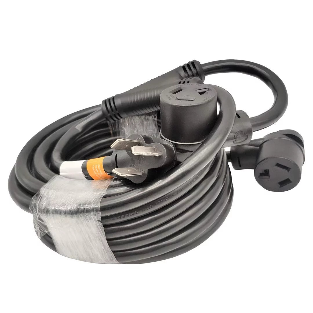 Dryer Splitter, NEMA 10-30P to 10-30R Y Adapter Cord 35 Feet C787903