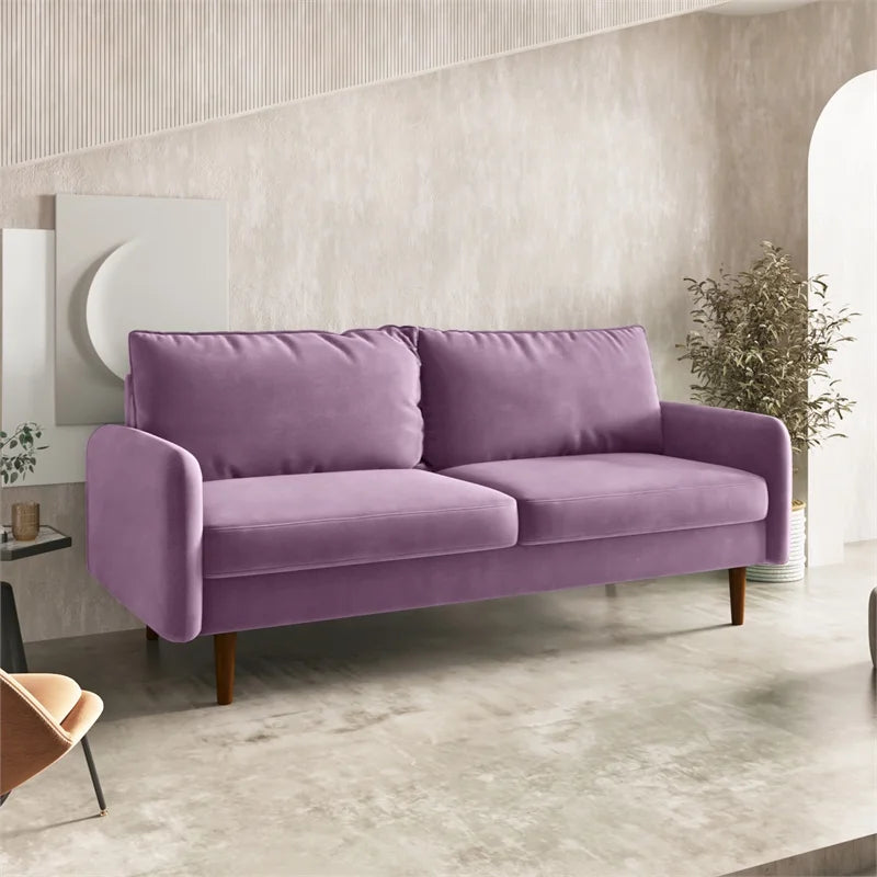Purple Velvet Sofa I63028