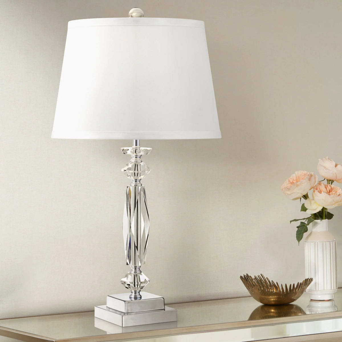 23" High Clear Crystal Accent Table Lamp A12633