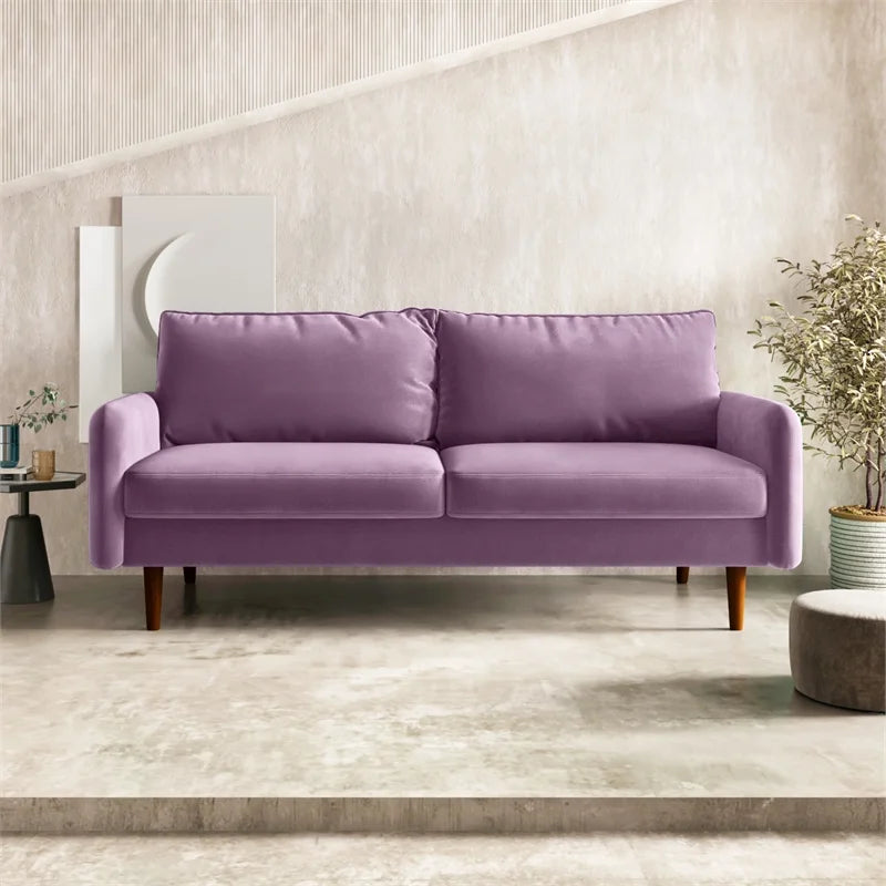 Purple Velvet Sofa I63028
