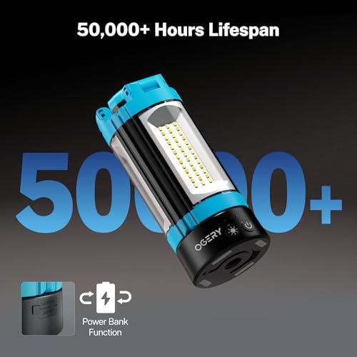Rechargeable 10000mAh 2200 Lumens Dimmable Camping Light with Stand W152