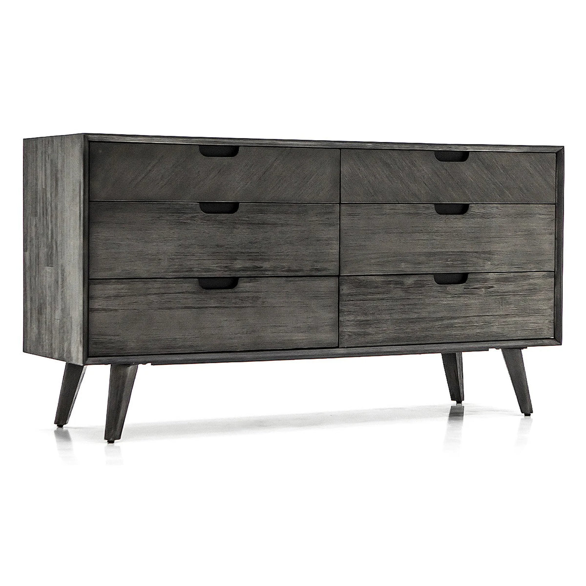 6-Drawer Mid-Century Wood Dresser J8155