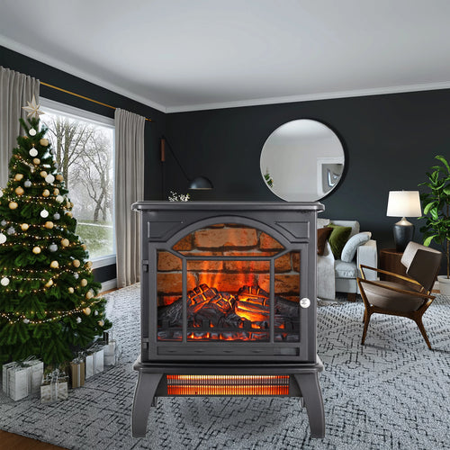 18 Inch 3D Infrared Electric Stove with Remote Control F669