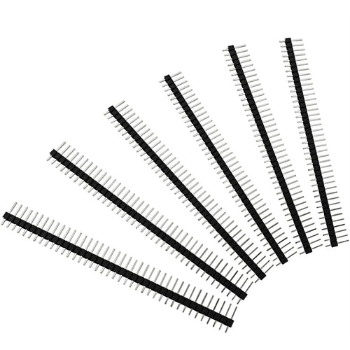 100pcs Male Header Pins Straight Single Row 40 Pin 0.1 Inch 2.54mm Connector O675