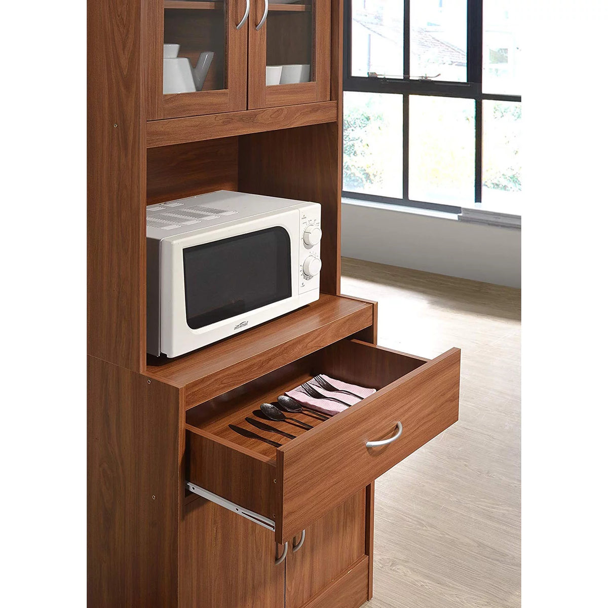70 In Enclosed Kitchen Cabinet with Drawer F125036