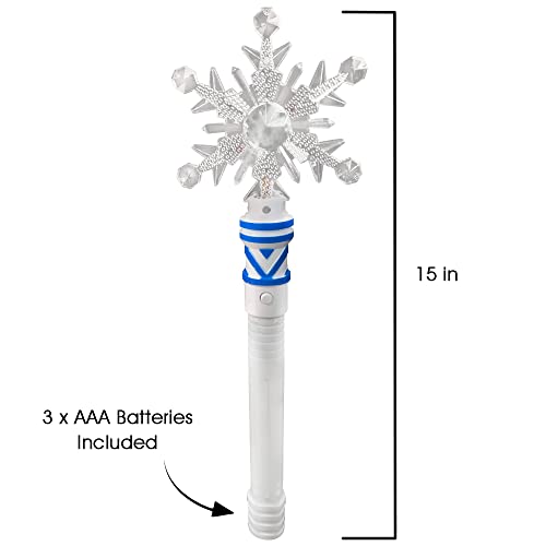 Light Up Snowflake Wand for Kids D387