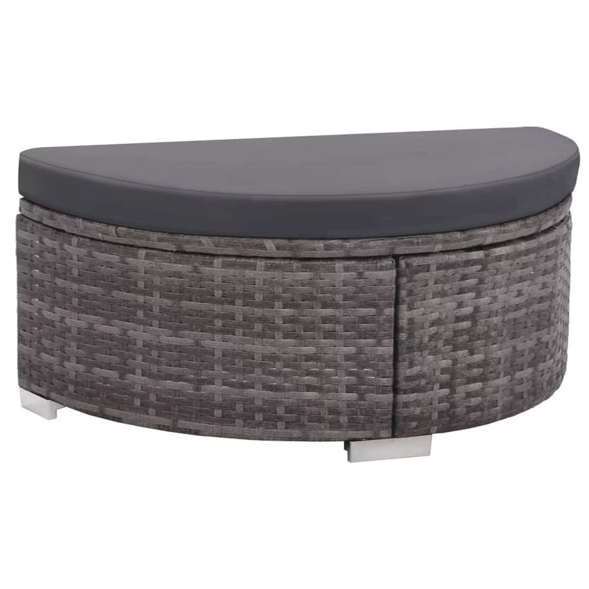 8 Piece Cushioned Poly Rattan Outdoor Conversation Set T20864