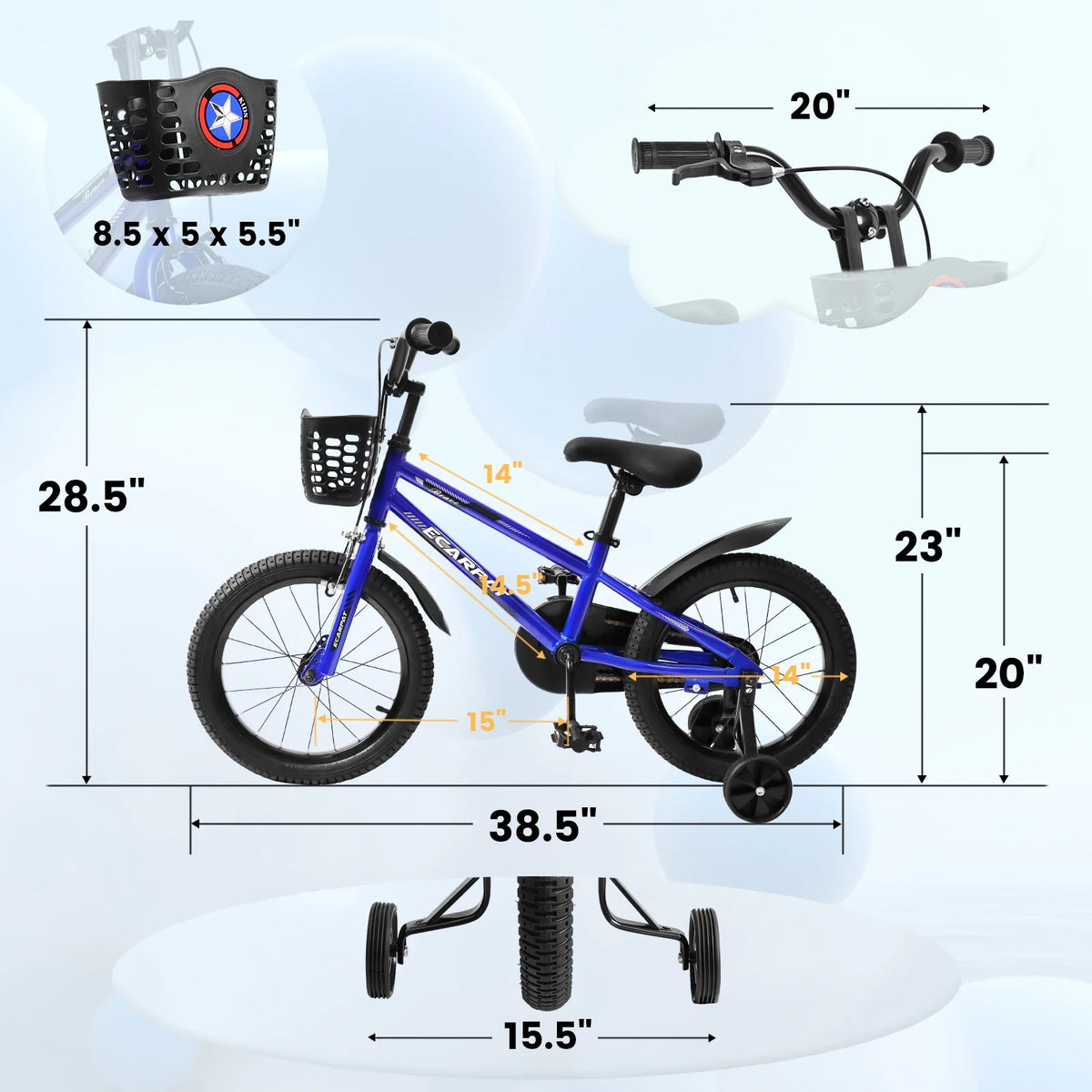 14 inch Kids Bike with Training Wheels H2018