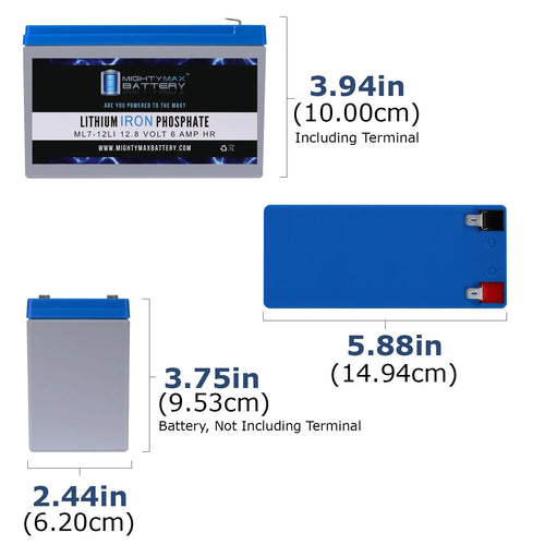12V 7AH Lithium Replacement Battery K61600
