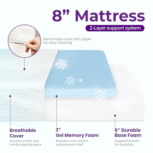 8 Inch Full Cooling Gel Memory Foam Mattress N705275