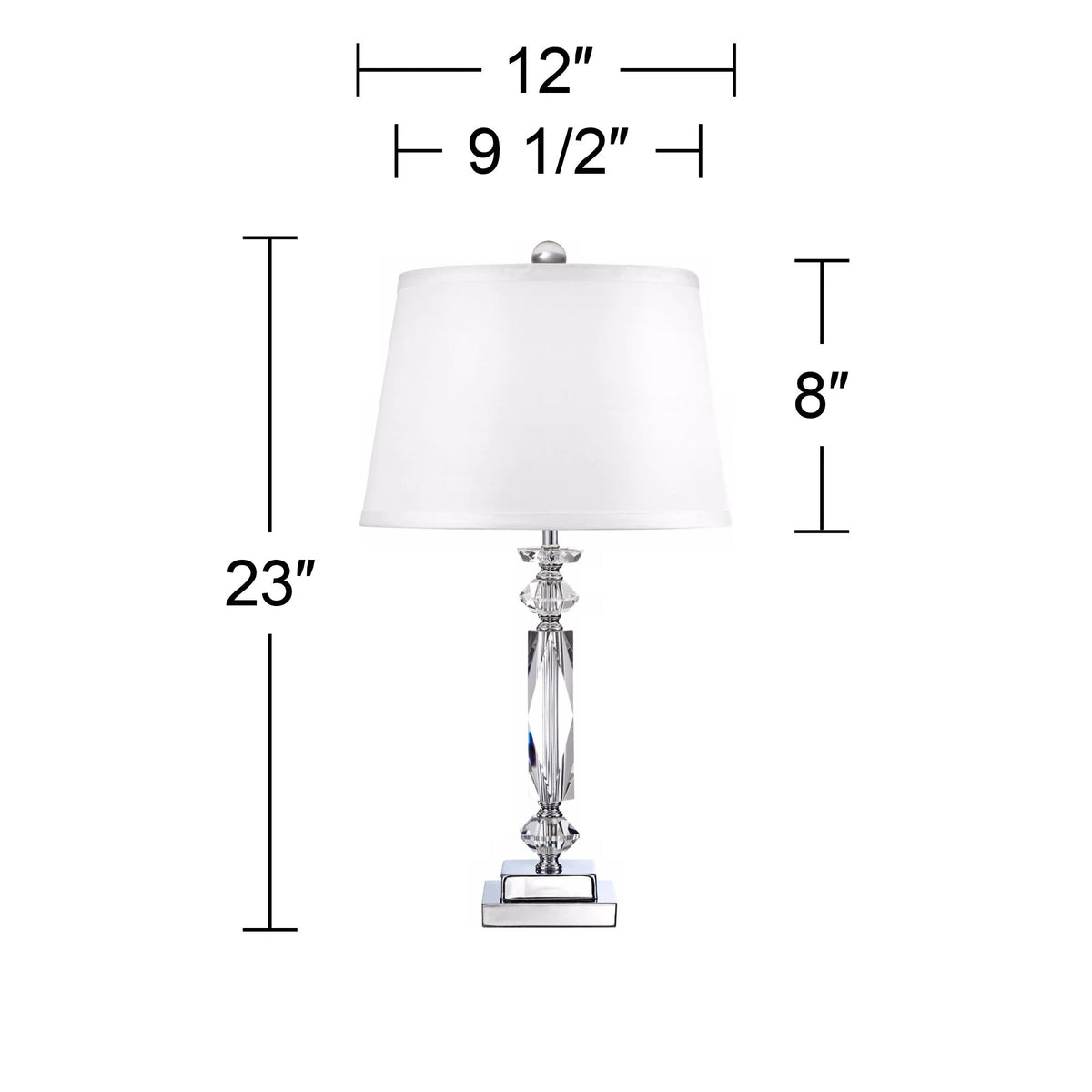 23" High Clear Crystal Accent Table Lamp A12633