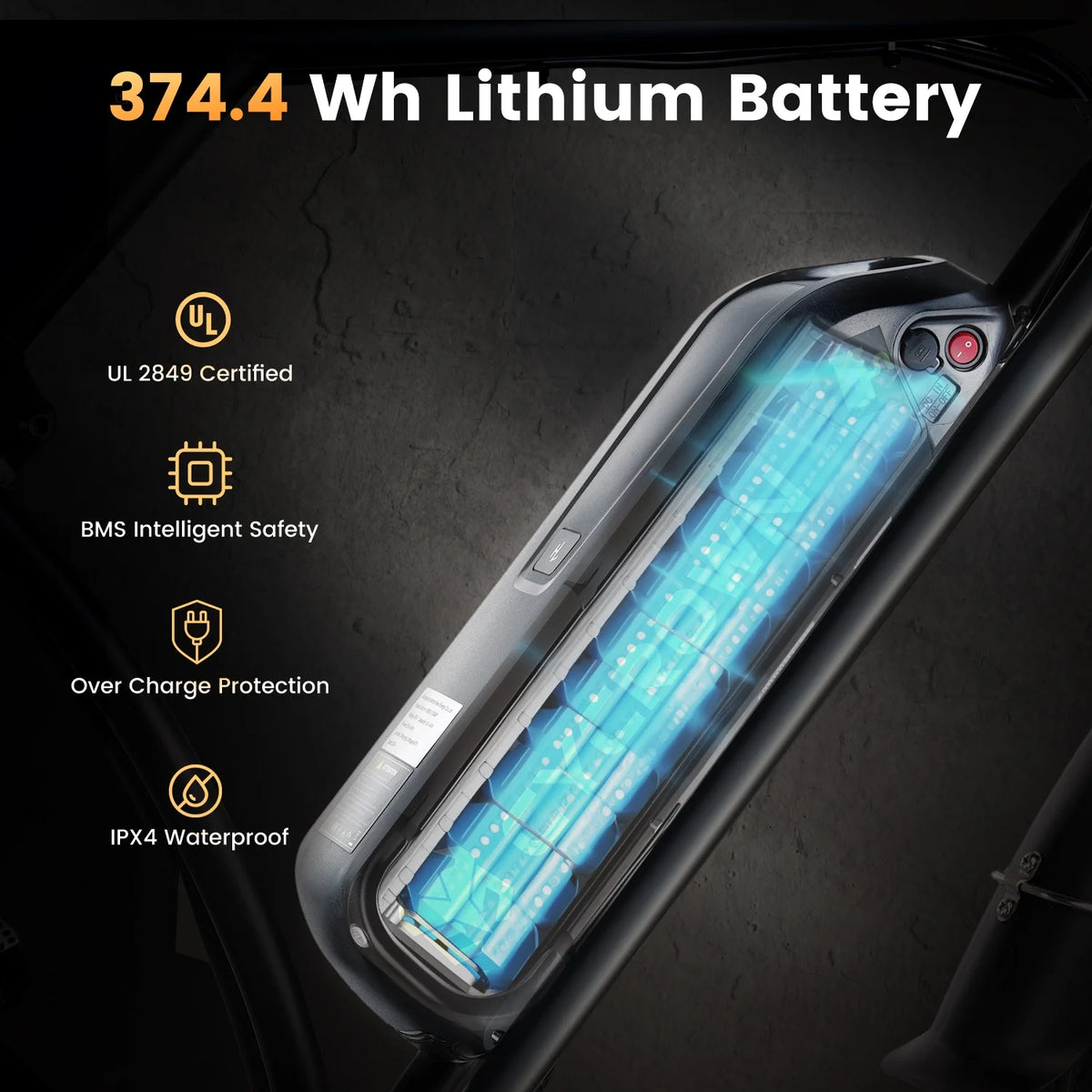 750W Motor 36V 10.4 Battery 20" Fat Tire Electric Bike K6806