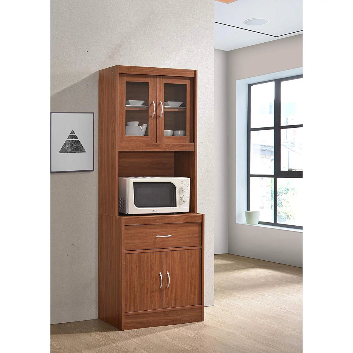 70 In Enclosed Kitchen Cabinet with Drawer F125036