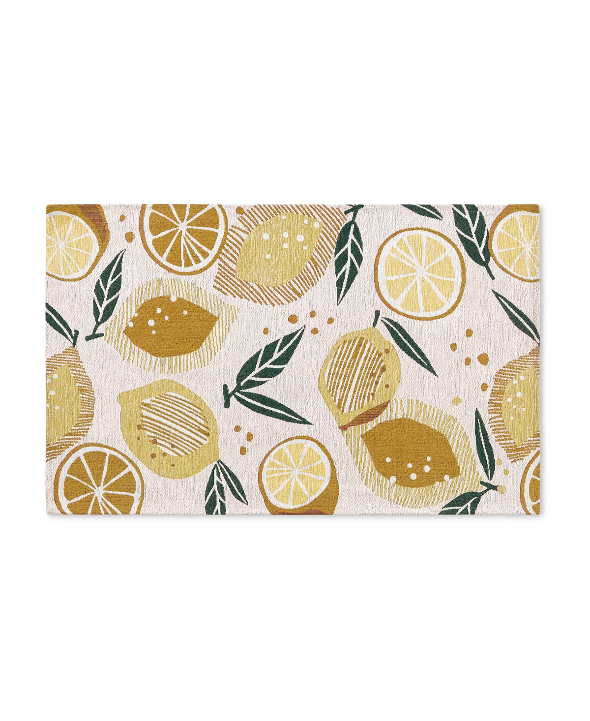 Cream 24"x40" Washable Non-Slip Decorative Rug K17222