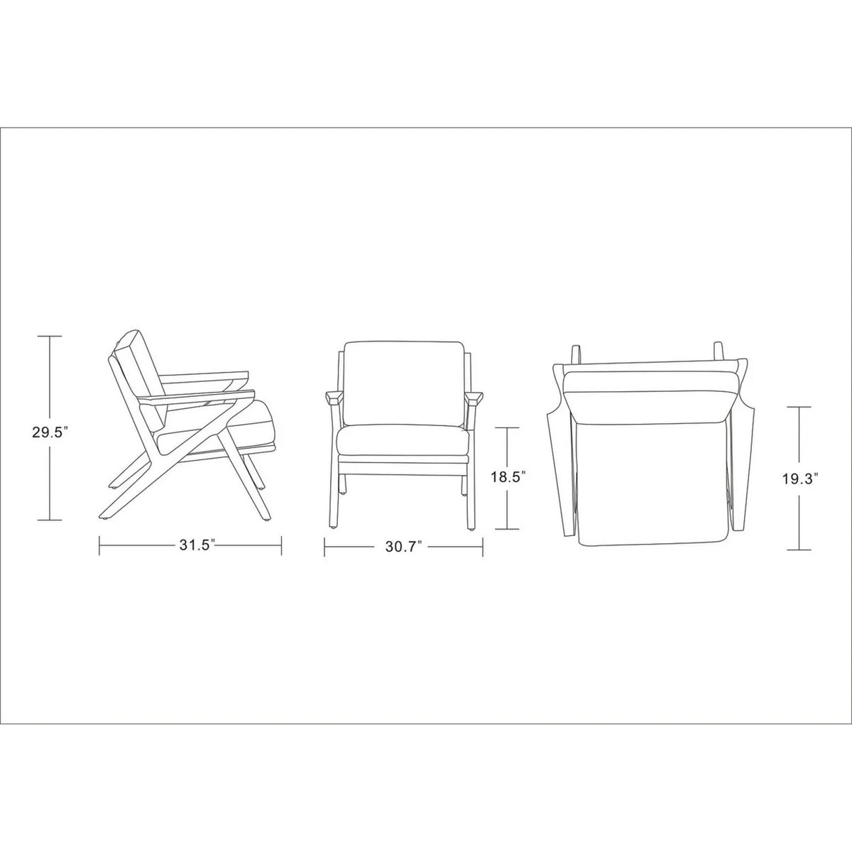 Cream and Amber Twill Weave Accent Chair H31984