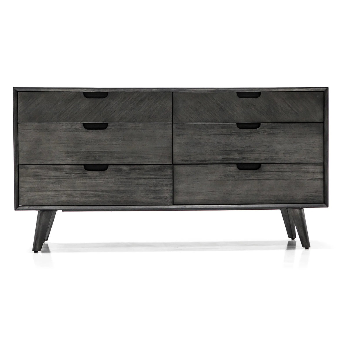 6-Drawer Mid-Century Wood Dresser J8155