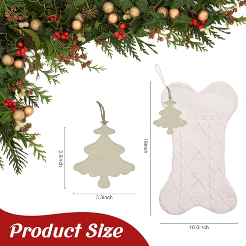 Knitted Dog Christmas Stocking 18 inch Bone Shape L45891
