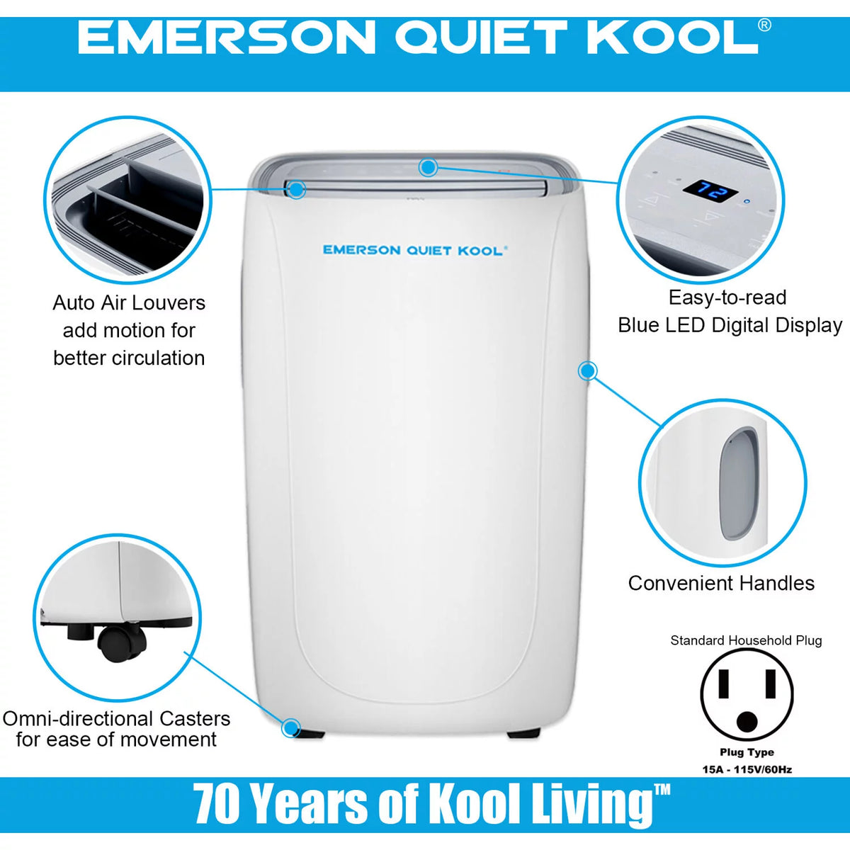 Portable Air Conditioner with Heat J175609