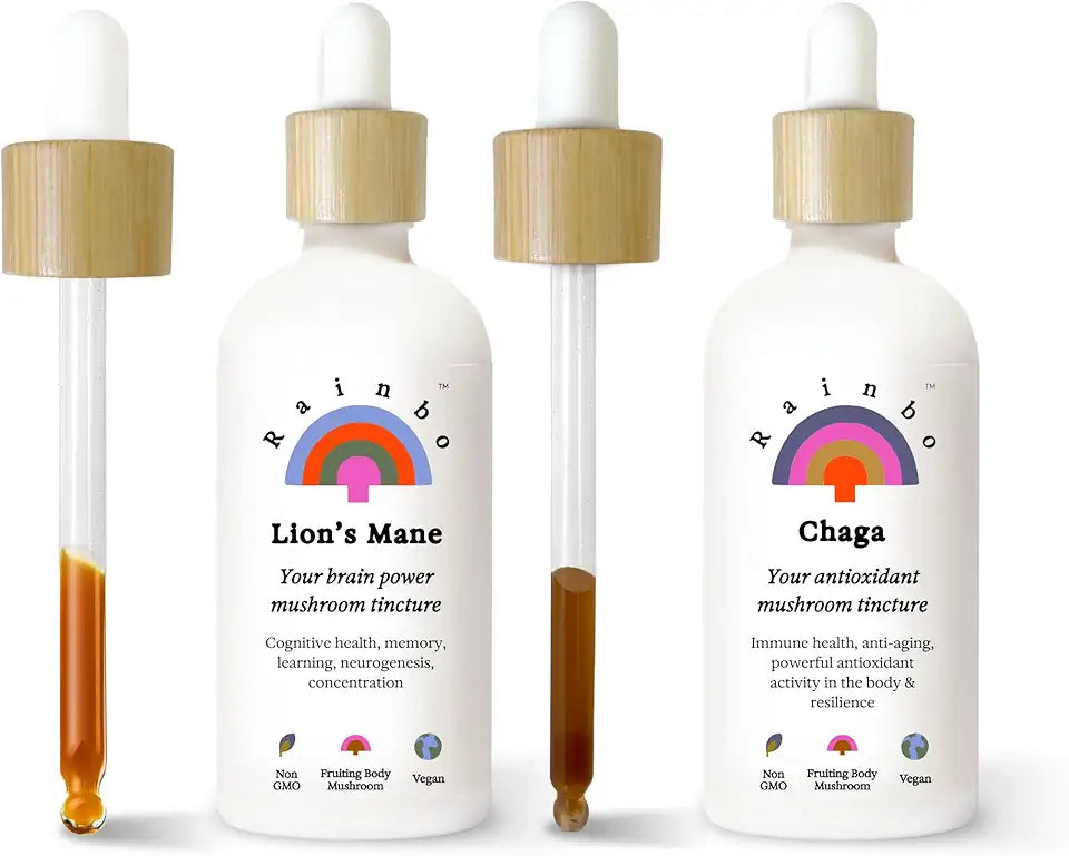 Lion's Mane and Chaga Mushroom Extract Tincture V8002