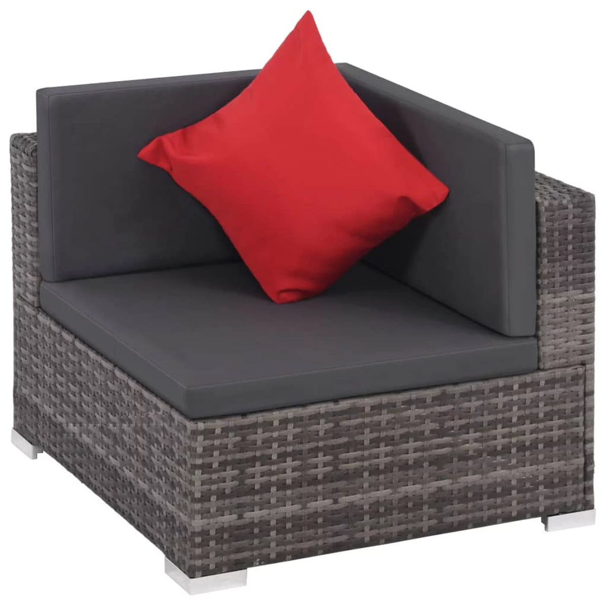 8 Piece Cushioned Poly Rattan Outdoor Conversation Set T20864