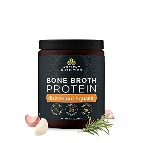 Bone Broth Protein Powder, Butternut Squash, 15g Protein, 15 Servings U30875
