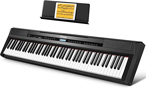 88 Key Weighted Digital Piano with Stand and 3-Pedal Unit Z5218