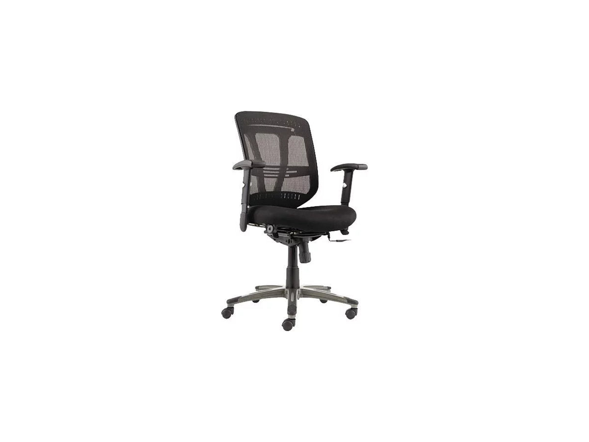 Black Mesh Mid-Back Chair O242