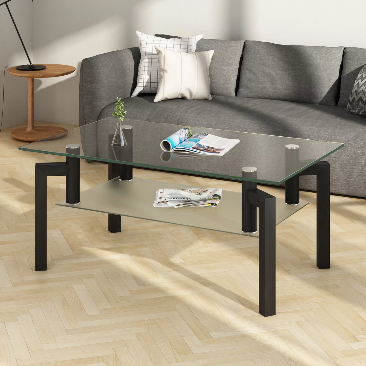 Black Glass Coffee Table F86520