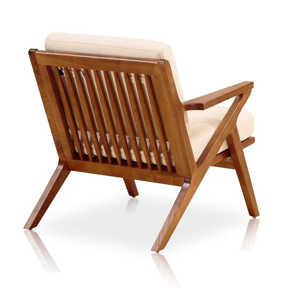 Cream and Amber Twill Weave Accent Chair H31984